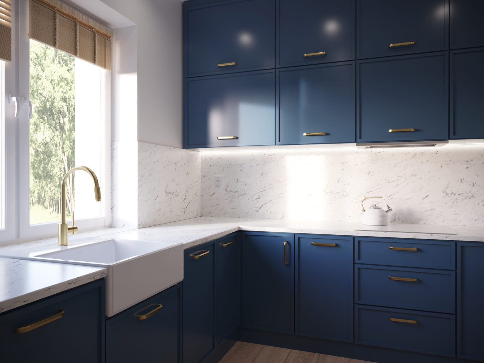 Wizualizacja klasycznej kuchni