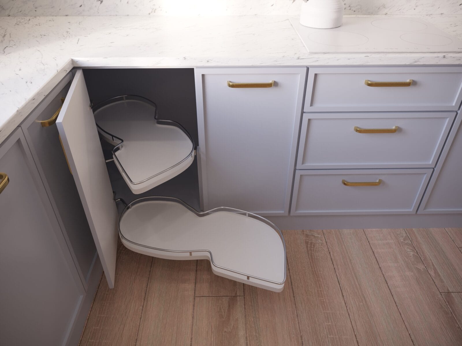 Kuchnia w stylu Hygge - beżowa