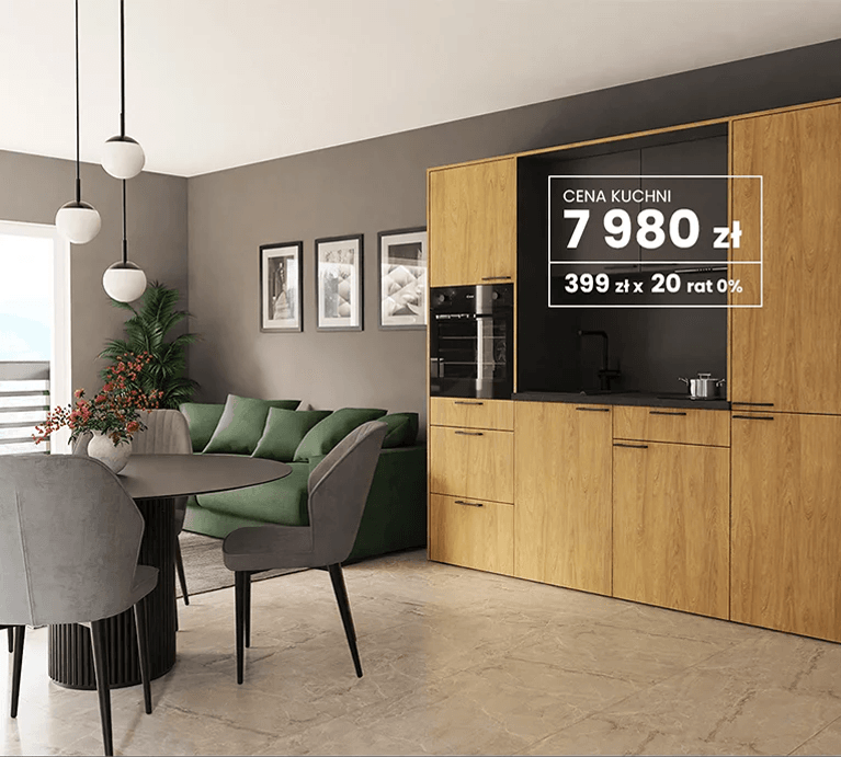 Kuchnia w stylu Hygge - szara