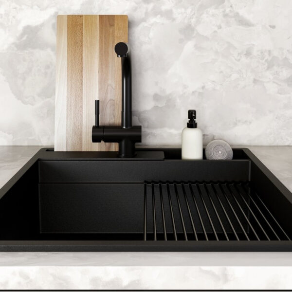 pol_pl_GLOBALO-Zlewozmywak-granitowy-SILVANO-60-1-BLACK-BL-Mat-8229_3 GLOBALO Zlewozmywak granitowy SILVANO 60.1 BLACK/BL Mat